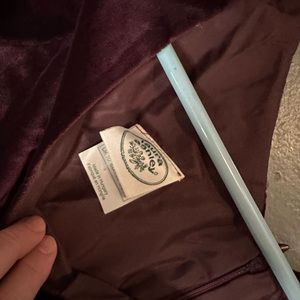 Vintage Laura Ashley deep wine colored velvet dress full length